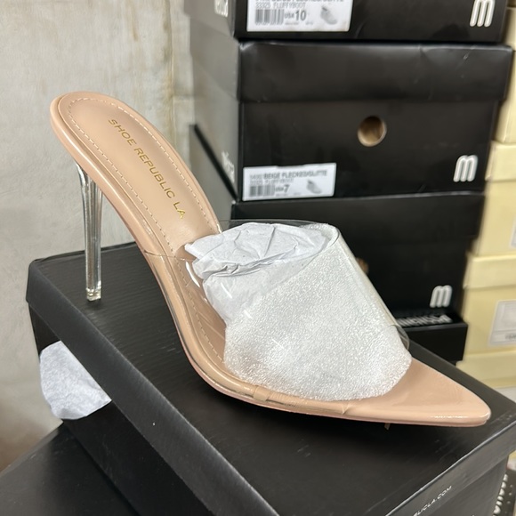 Nude clear pointed heel - Picture 2 of 2